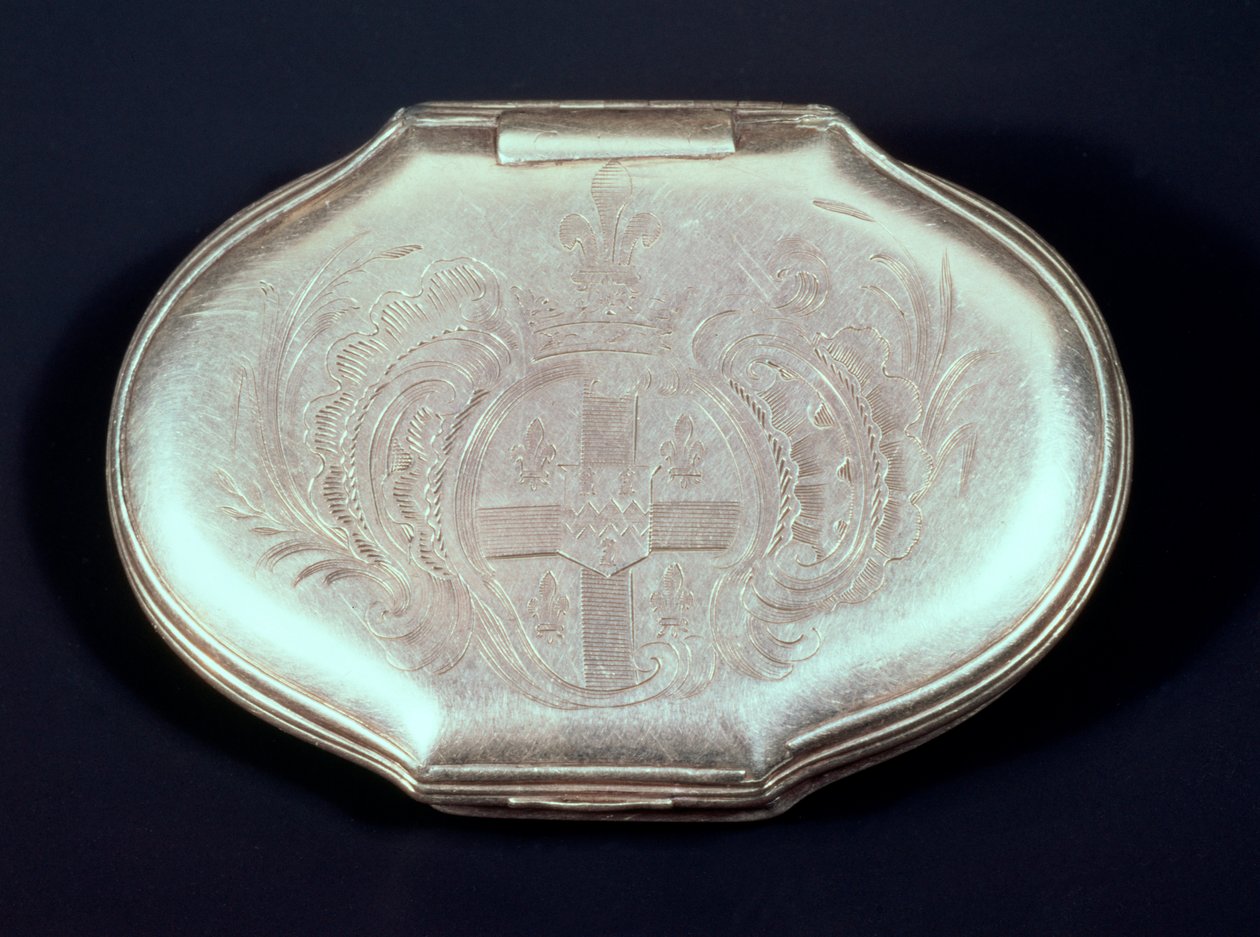 Snuifdoos met een wapen, ca. 1820 door French School
