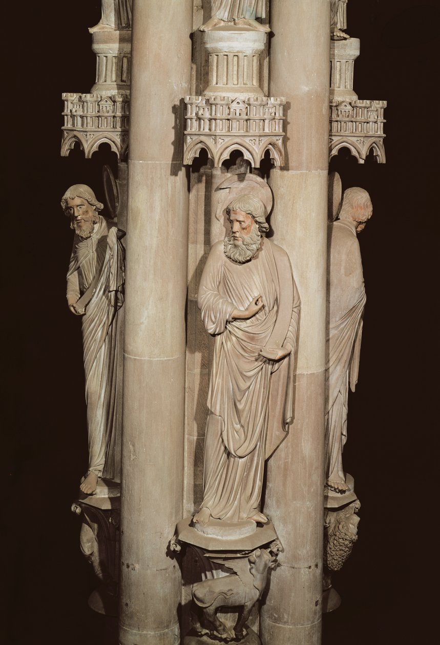 St. Lucas de Evangelist, van de Engelspilaar, na 1280 door French School