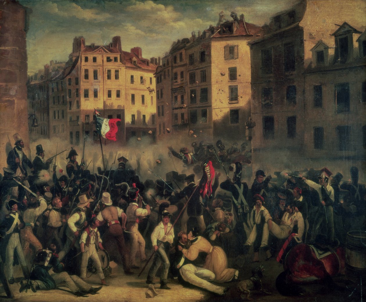 Het charter of de dood, juli 1830 door French School