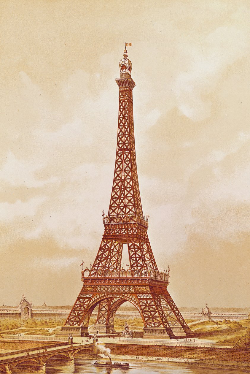 De Eiffeltoren, 1889 door French School