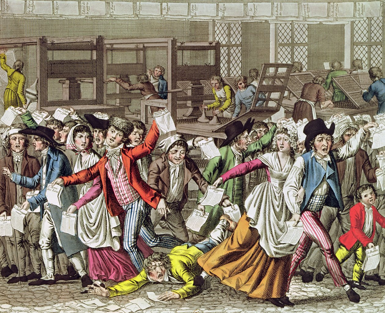 De Vrijheid van de Pers, 1797 door French School