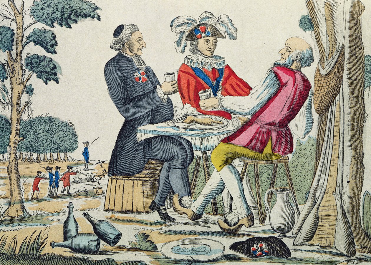 De Patriottische Snack, Reünie van de Drie Standen, 4 augustus 1789 door French School