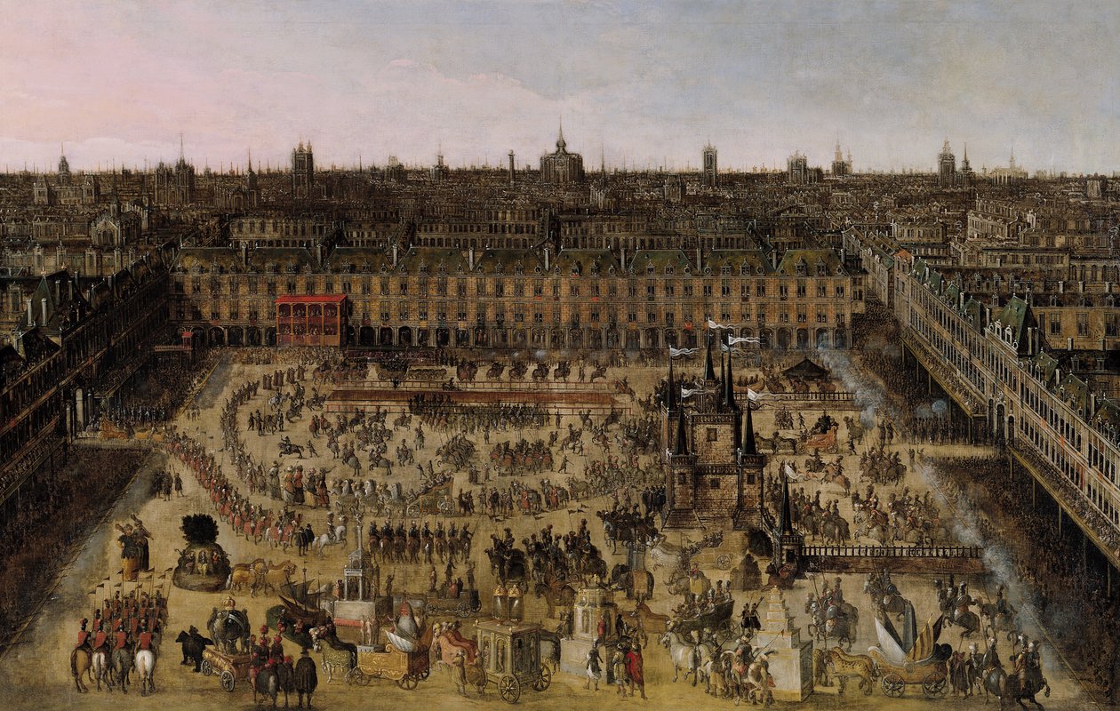 De Place Royale en de Carrousel in 1612 door French School