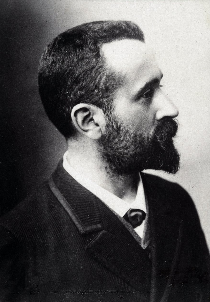 Alphonse Bertillon (1853-1914), Franse geleerde, bedenker van de antropometrie door French Photographer