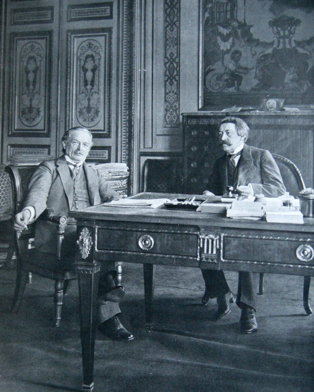 Lloyd George en Aristide Briand, 1916 door French Photographer