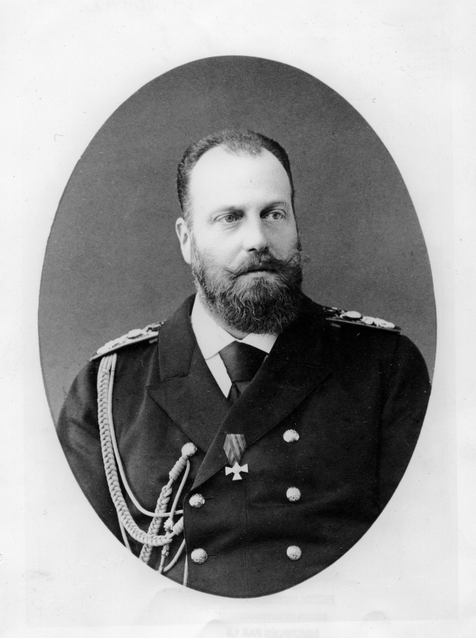 Portret van Alexis Alexandrovitch Romanov, Groothertog van Rusland door French Photographer