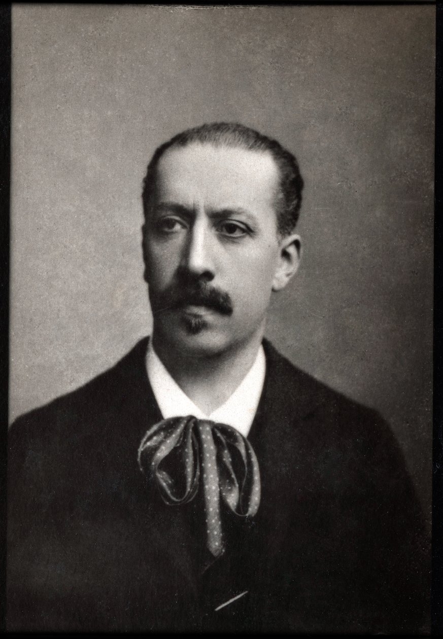Portret van Charles Marie Jean Albert Widor (1844-1937), Franse organist, componist en leraar door French Photographer