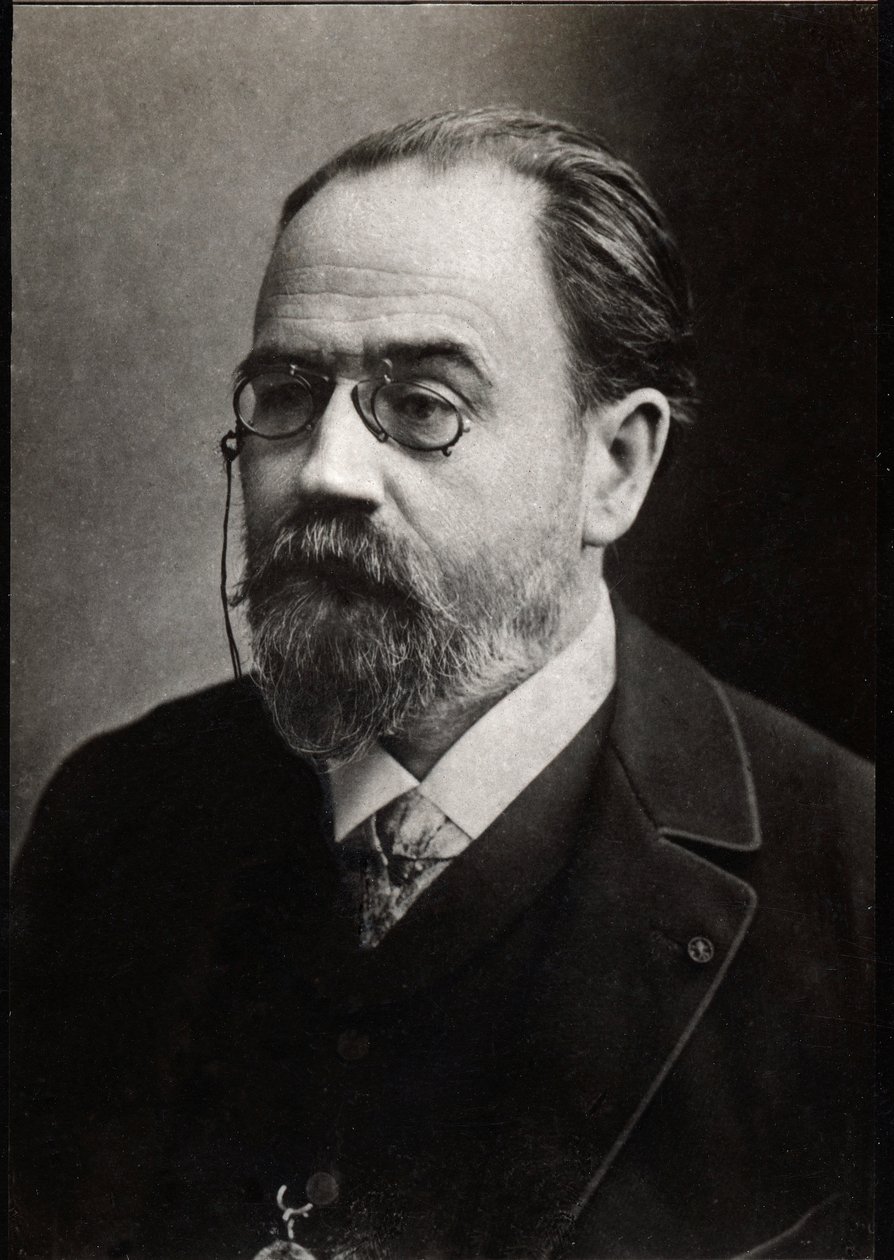 Portret van Emile Zola door French Photographer