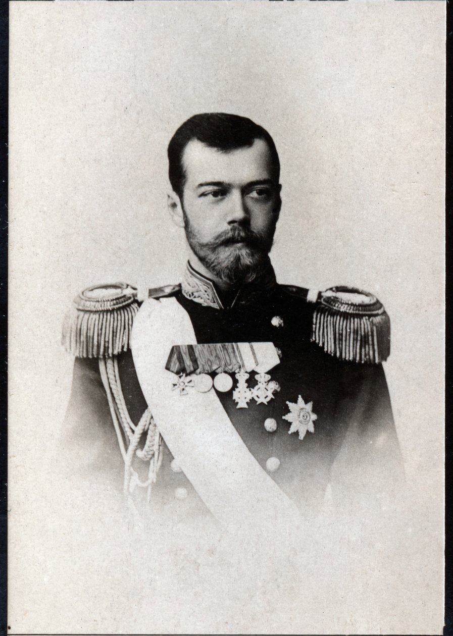 Portret van Nicolaas II van Rusland (1868-1918), Keizer van Rusland door French Photographer