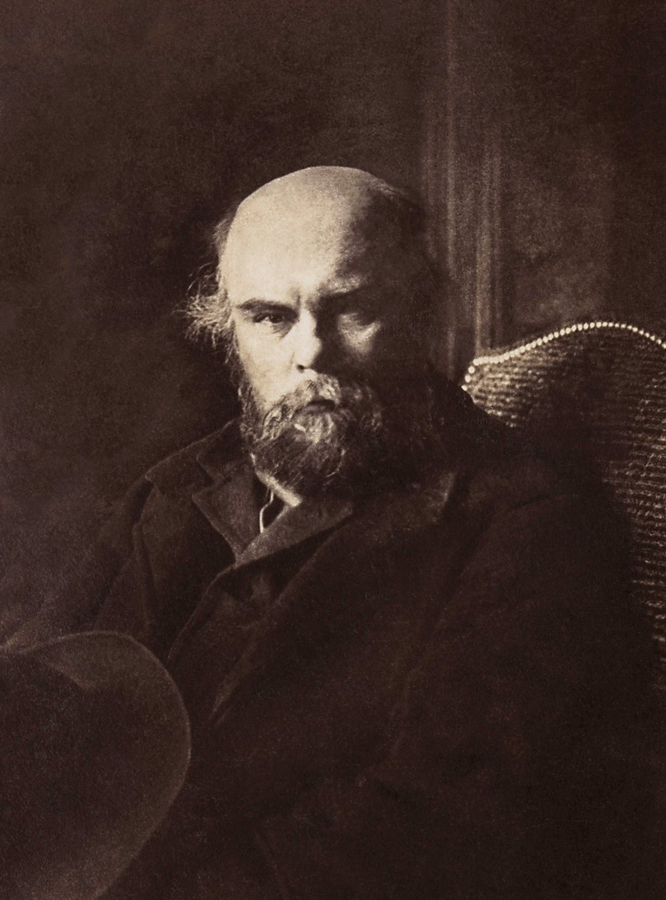 Portret van Paul Verlaine (1844-1896), Franse dichter door French Photographer