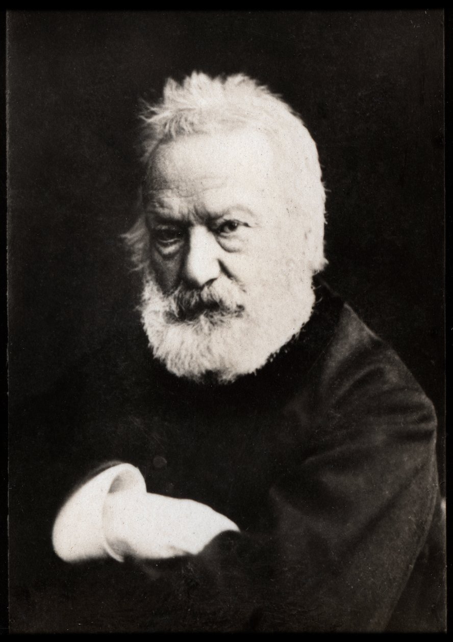 Portret van Victor Hugo (1802-1885), Franse dichter, toneelschrijver, romanschrijver, essayist door French Photographer