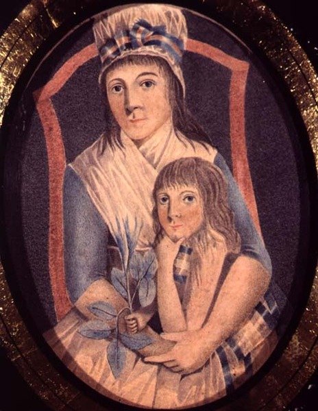 Een Revolutionaire Vrouw en haar Zoon, c.1790 door French School
