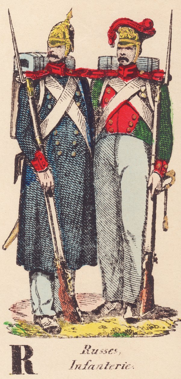 Russisch, Infanterie door French School