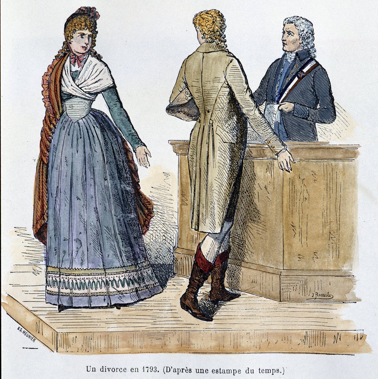 Een scheiding in 1793 - in 