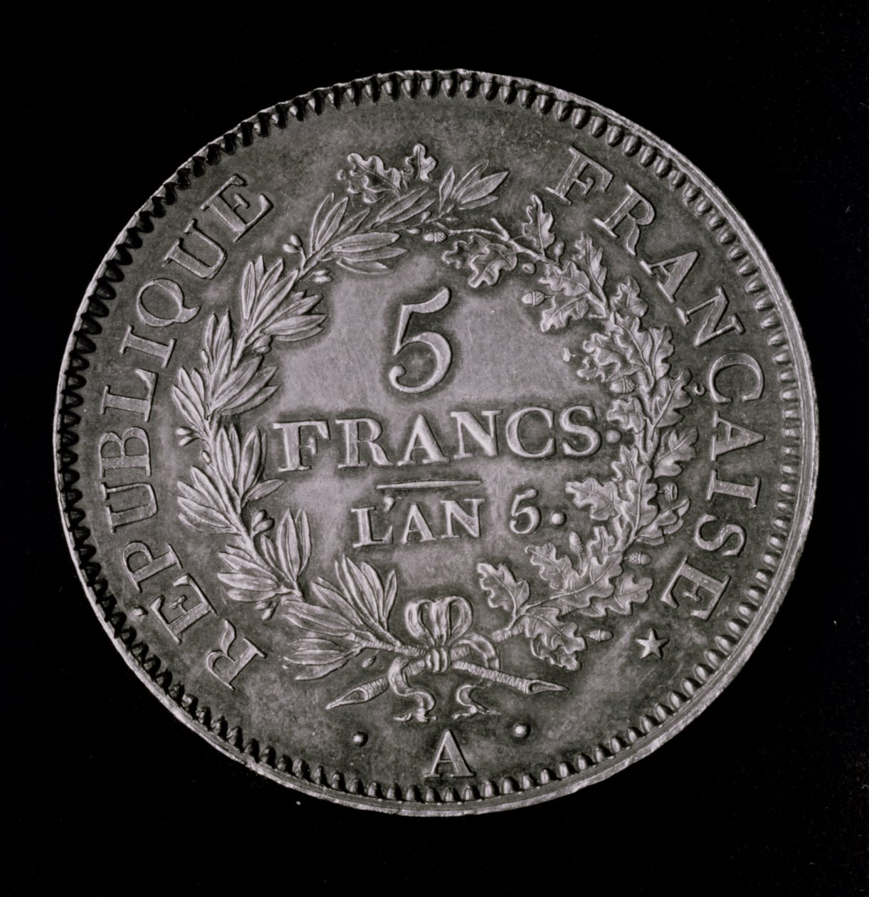 Een pond van twintig sols, gelijk aan de eerste frank van de Eerste Republiek (voorzijde) door French School