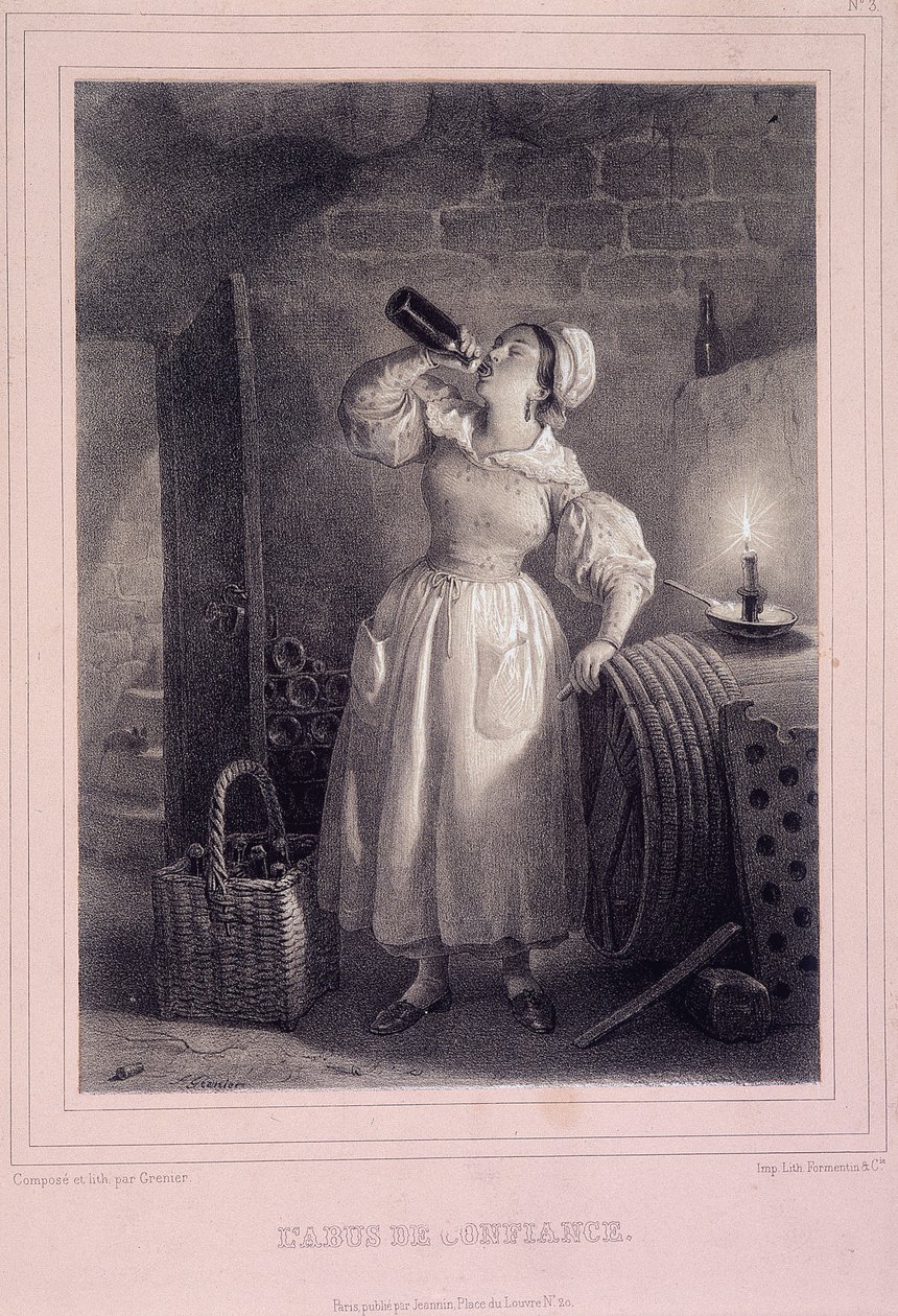 Misbruik van vertrouwen (huishoudelijke drinkt wijn in de kelder) door French School