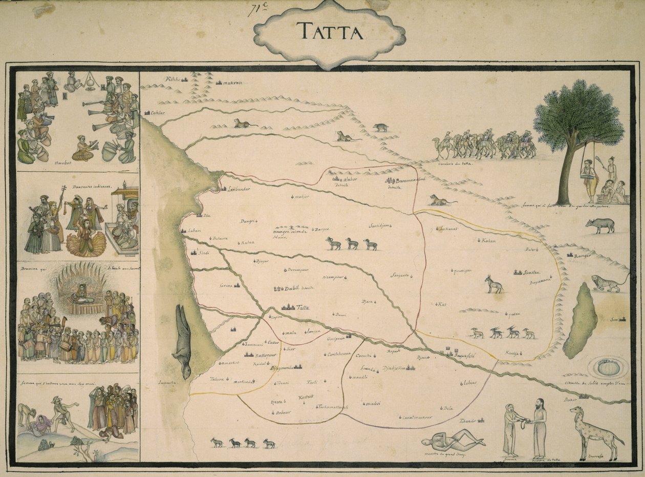 Kaart van Tatta, uit 