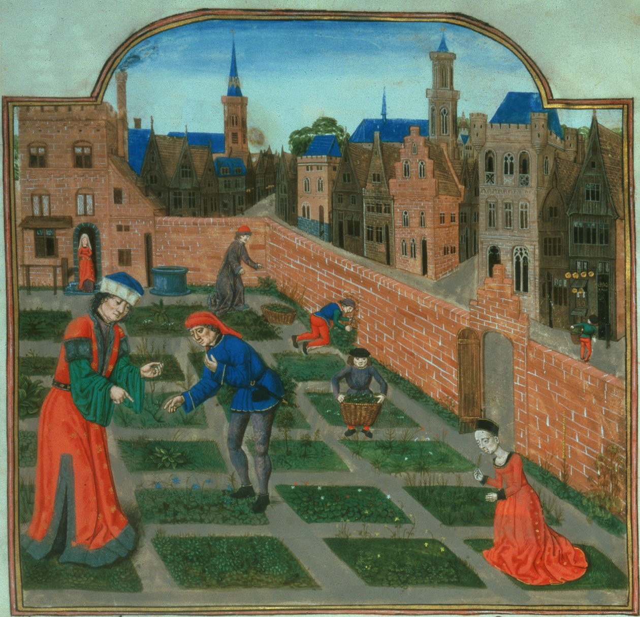 Een ommuurde stadstuin, uit 