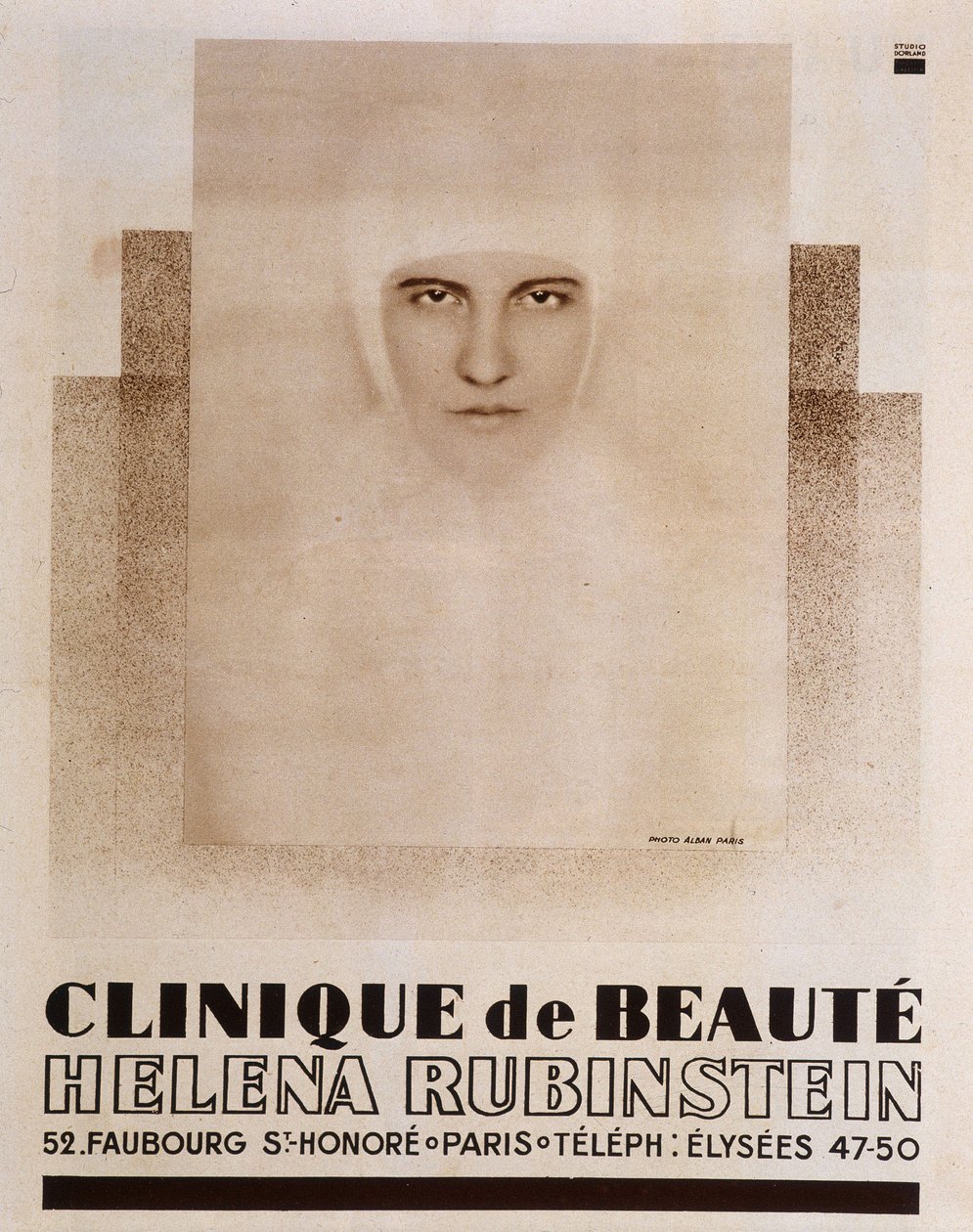 Reclame voor Hélèna Rubinstein Beauty Clinic in Parijs - in Vu door French School