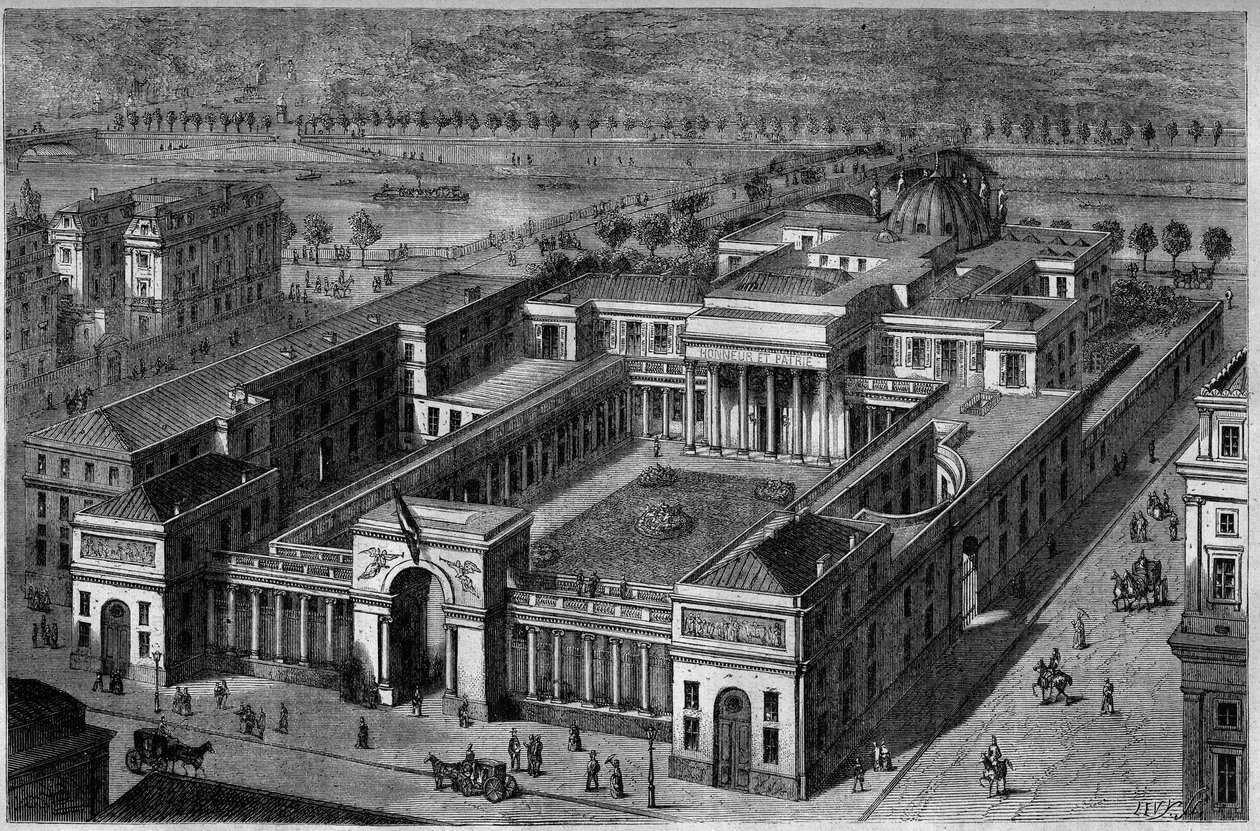 Luchtfoto van het Palais de la Légion d