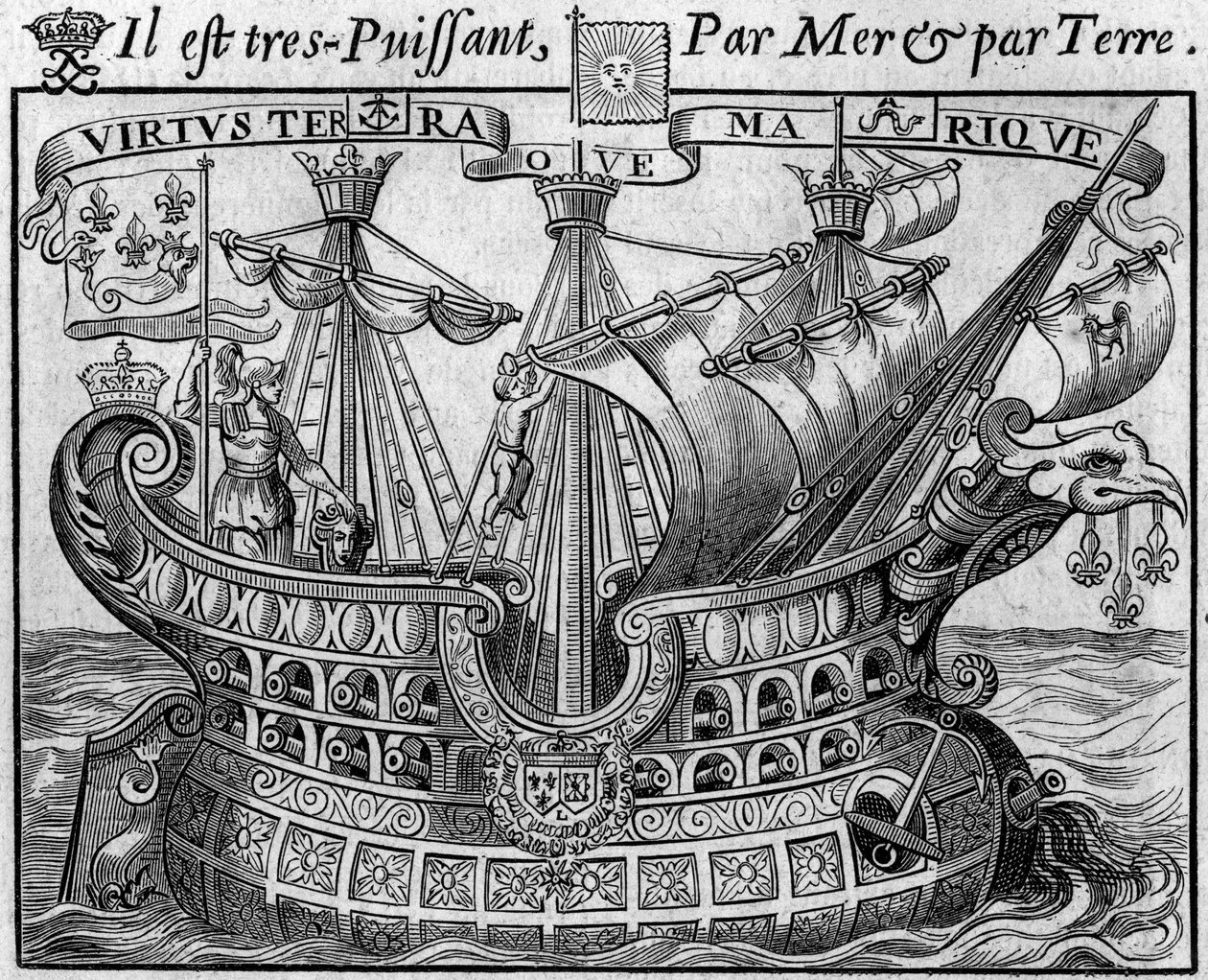 Allegorie van Franse macht: 