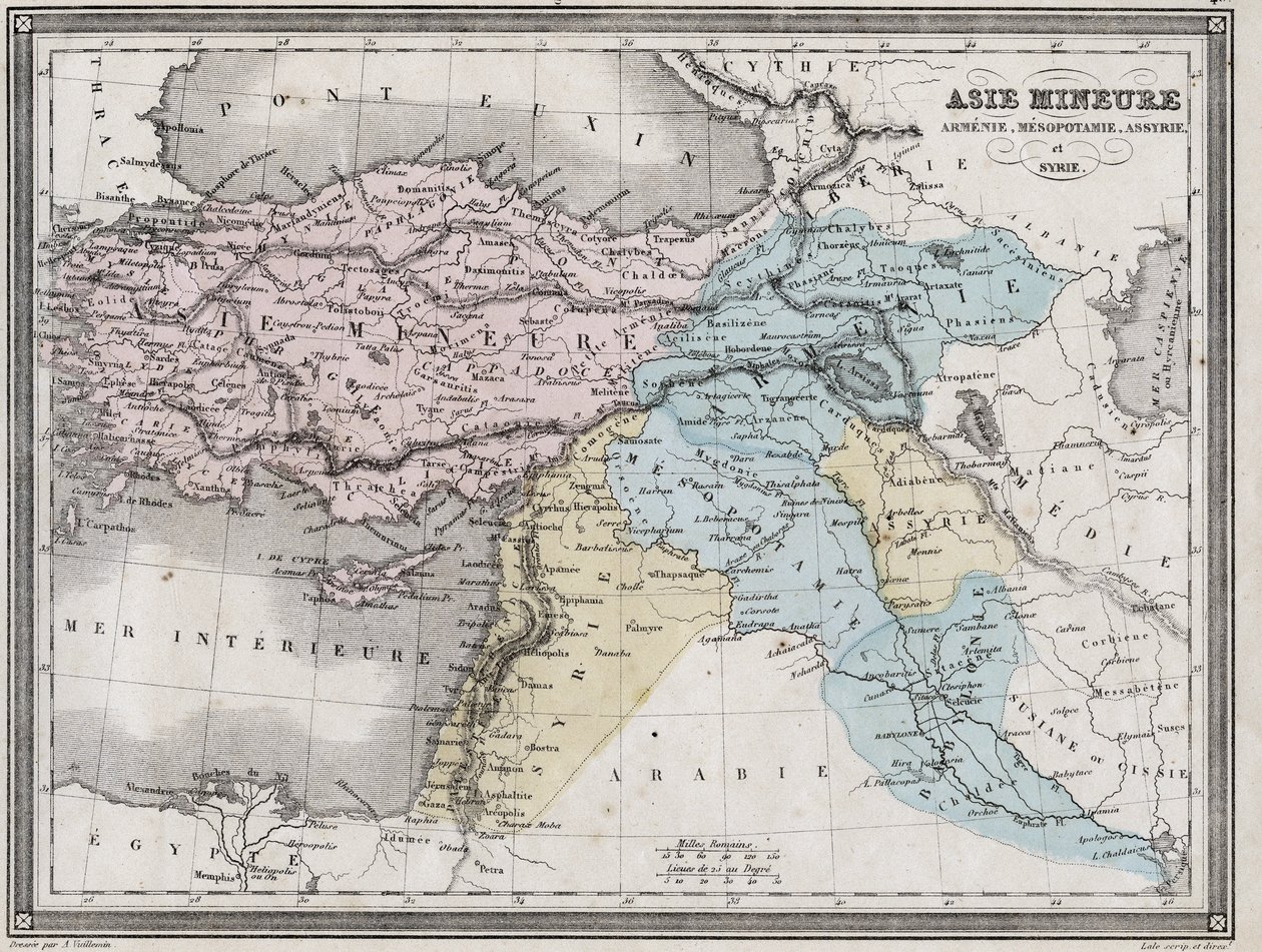 Klein-Azië, Armenië, Mesopotamië, Assyrië en Syrië in de Oudheid - Plaat uit 