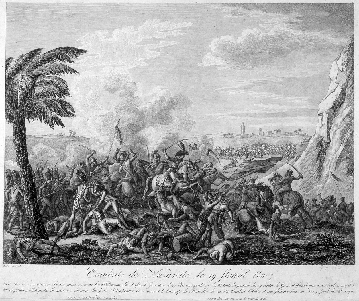 Slag bij Nazareth op 19 floréal jaar 7 (1799) onder Generaal Jean Andoche Junot - in 