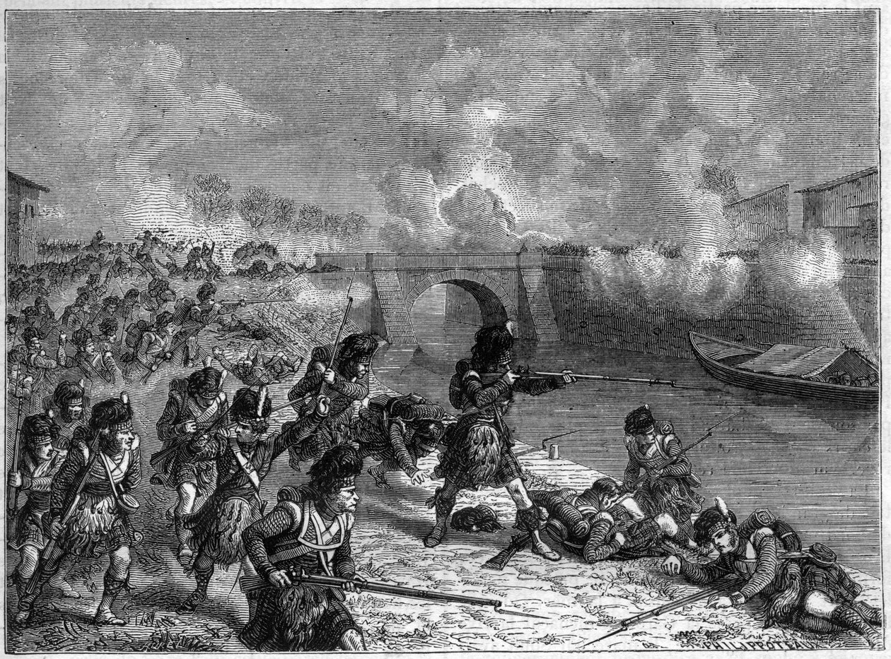 Slag bij Toulouse: laatste slag tussen de Britse en Spaanse troepen onder Wellington tegen de Fransen 1814 - Slag bij Toulouse 10 april 1814 tussen de troepen van het keizerlijke leger onder bevel van Maarschalk Soult en de troepen van het Anglo-Hispano-Po door French School