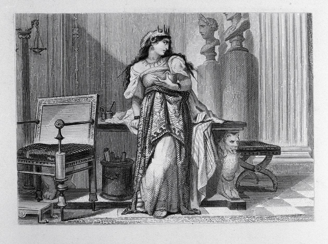 Berenice, illustratie voor Berenice door Jean Racine (1639-99) door French School