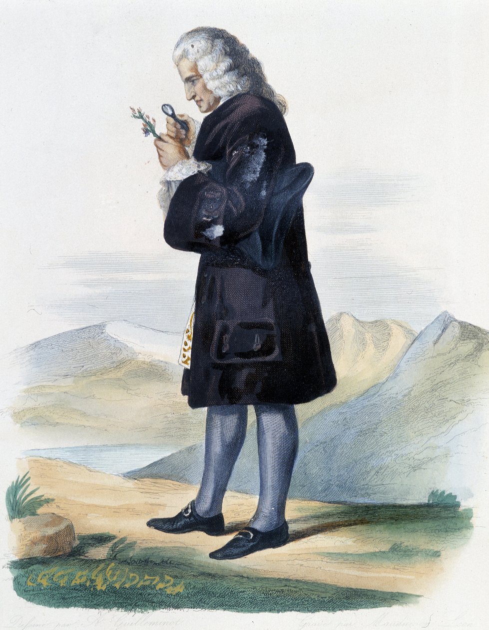Bernard de Jussieu - in Ed. Mennechet, "Le Plutarque francais" door French School