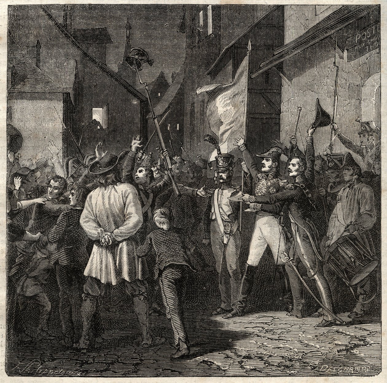 Samenzwering van Berton 1822 - Generaal Jean Baptiste Breton (Jean-Baptiste) genaamd Berton (1769-1822) vestigde een voorlopige regering in Thouars in 1822 door French School