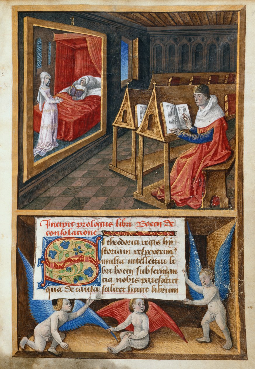 Boëthius en Filosofie, illustratie uit 