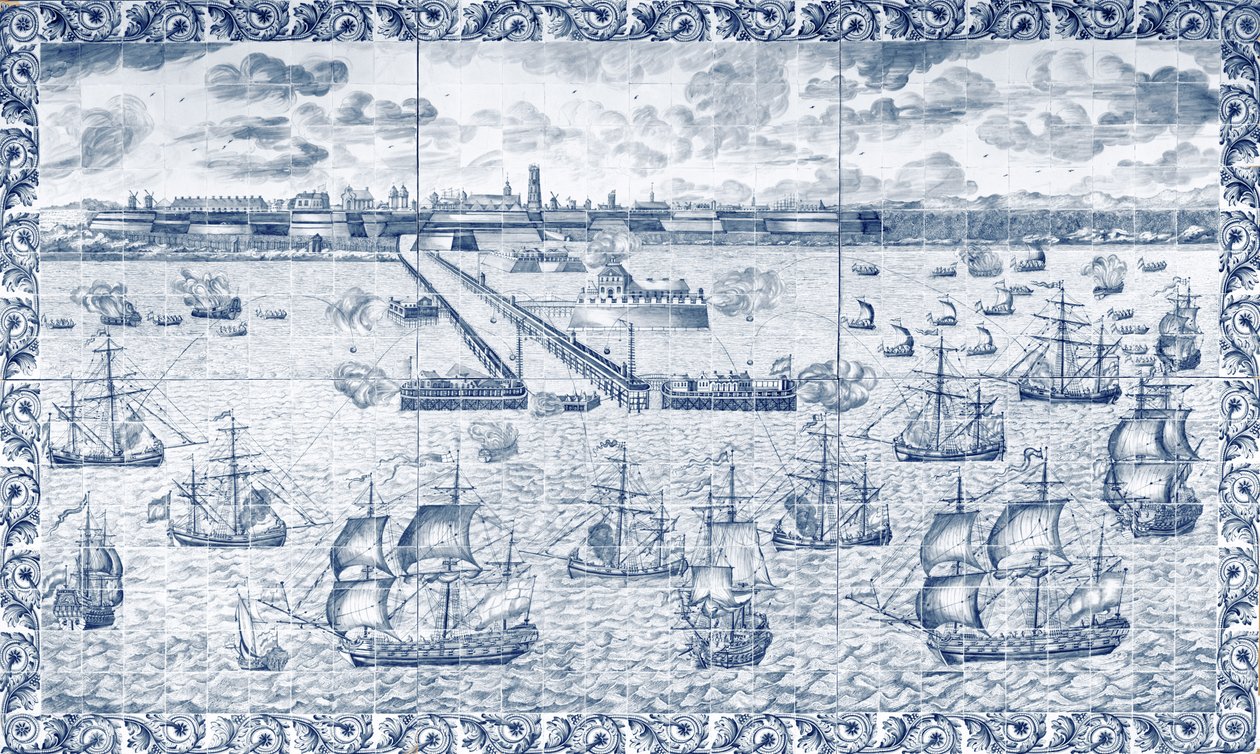 Bombardement van Duinkerken op 11 augustus 1695 door French School