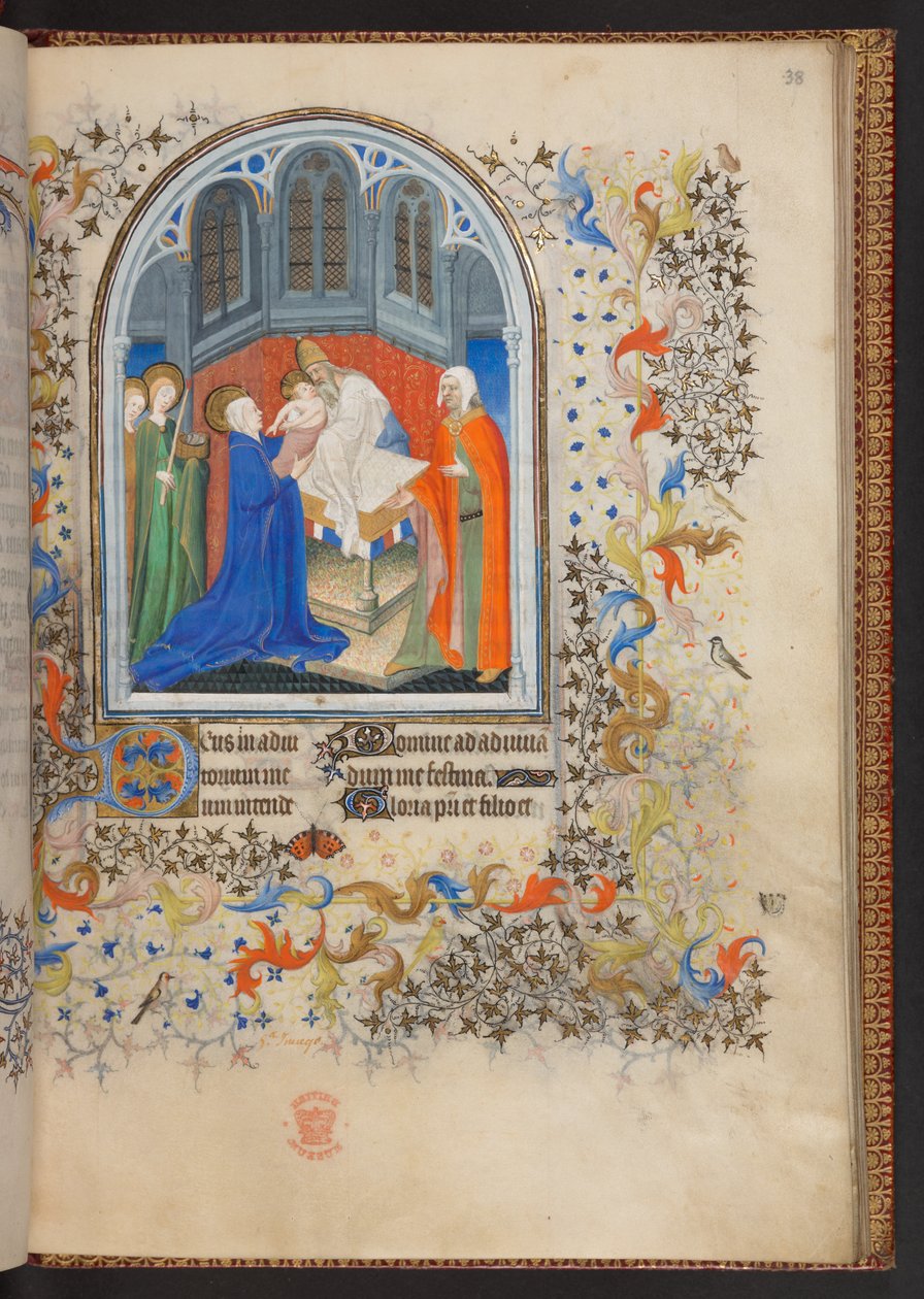 Getijdenboek, Add MS 32454 f.38r, Frankrijk door French School