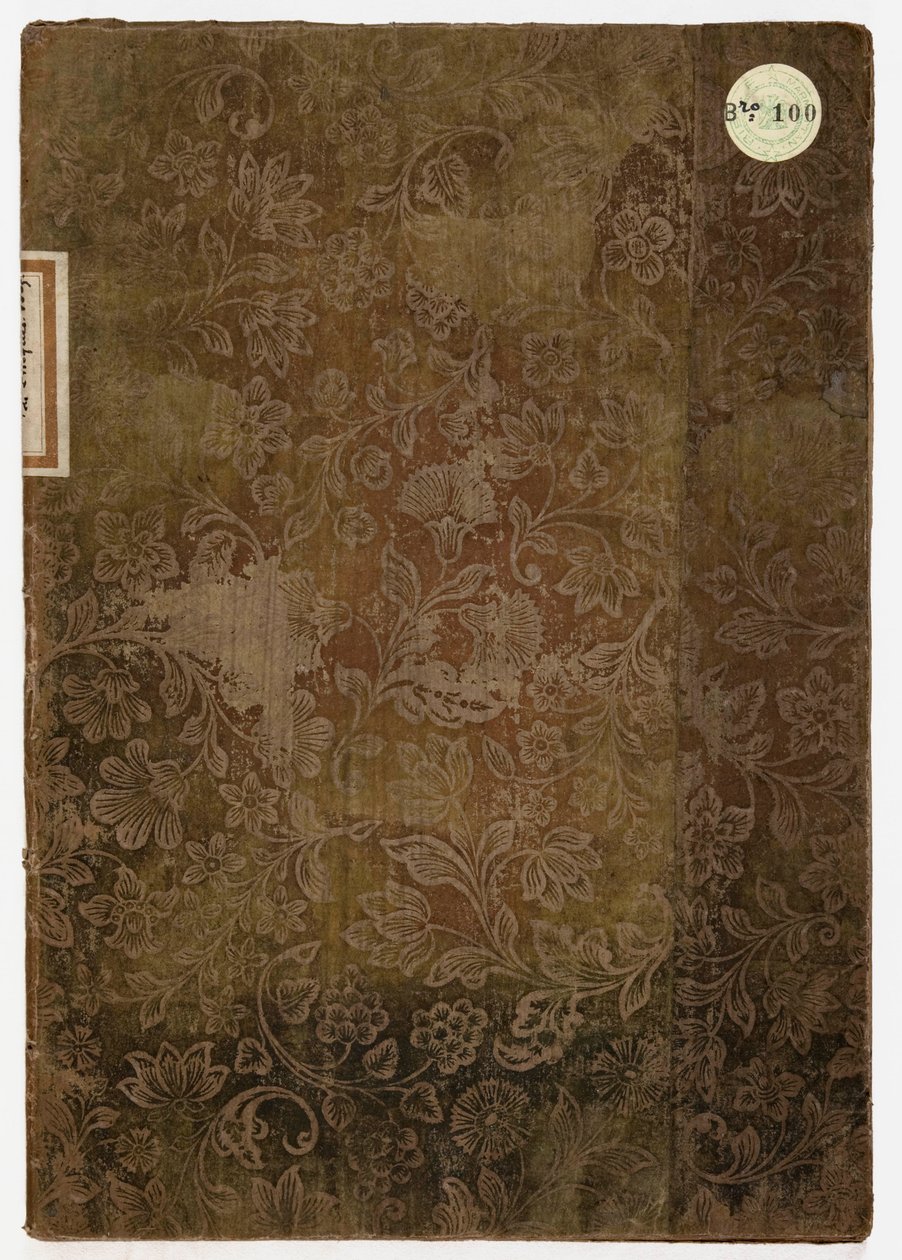Boek van de etiquette van het hertogelijk paleis van Lucca, Lucca, 1805 door French School