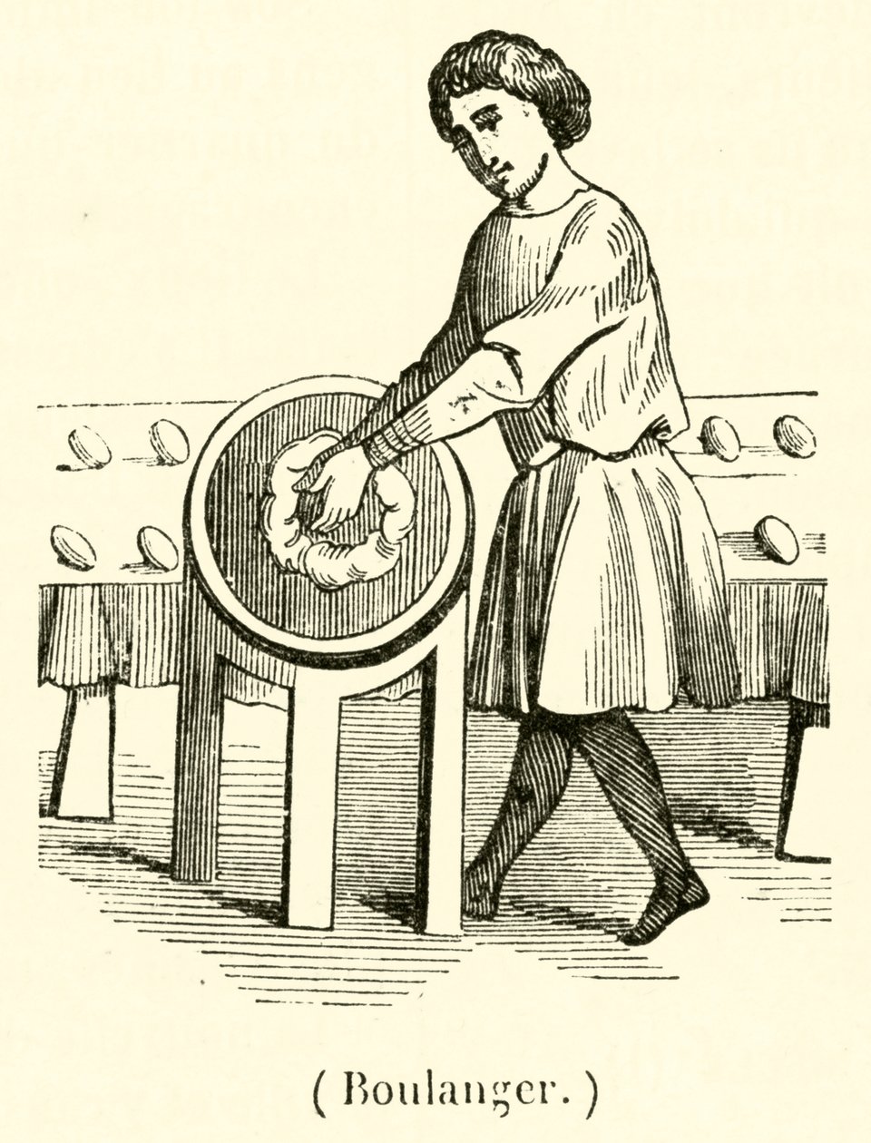 Boulanger (gravure) door French School