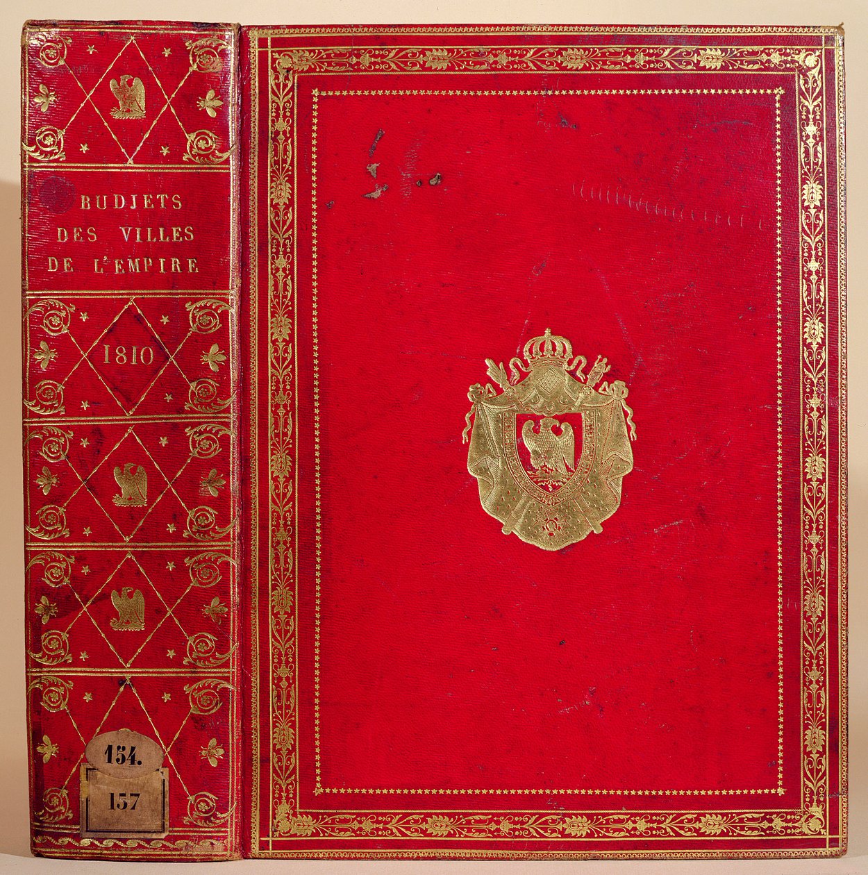 Begrotingen van Steden in het Franse Keizerrijk, gebonden met het wapen van Napoleon Bonaparte (1769-1821) 1810 door French School