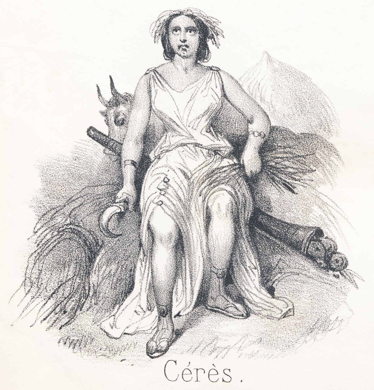C Ceres: Dochter van Saturnus en Cybele Ze werd de godin van het land of de landbouw genoemd door French School