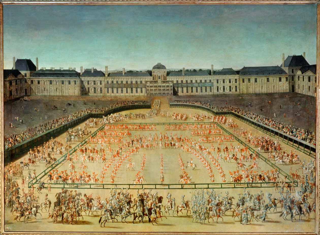 Carrousel gegeven aan Louis XIV voor de Tuilerieën ... door French School