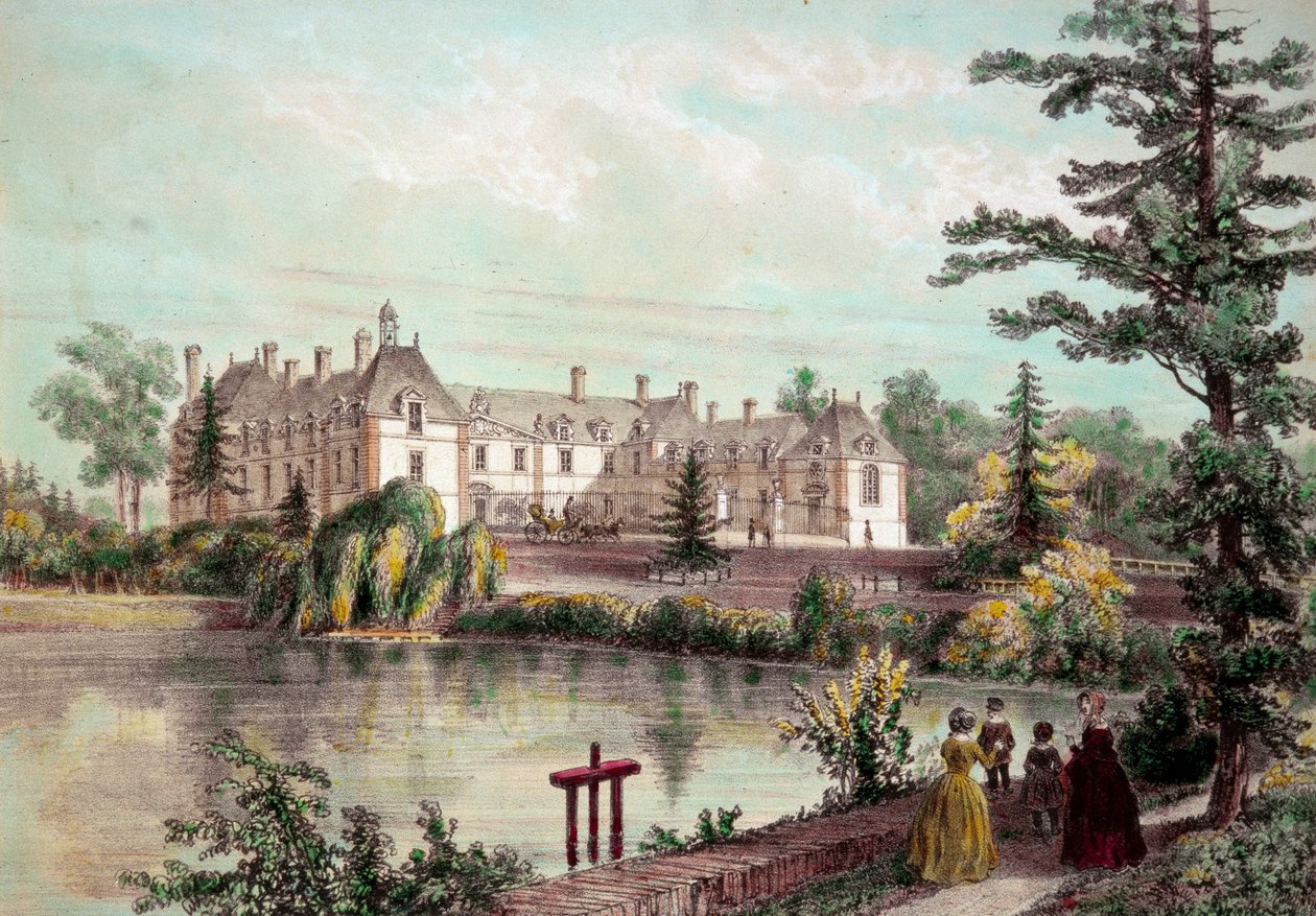 Kasteel van de Loire: Uitzicht op het kasteel van La Seilleraye in Carquefou door French School