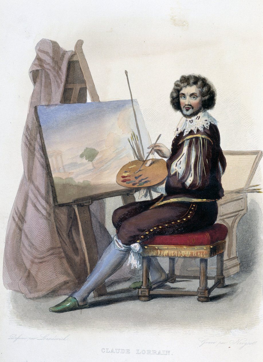 Claude Gellee genaamd Lorrain (1600-1682) Franse schilder in 