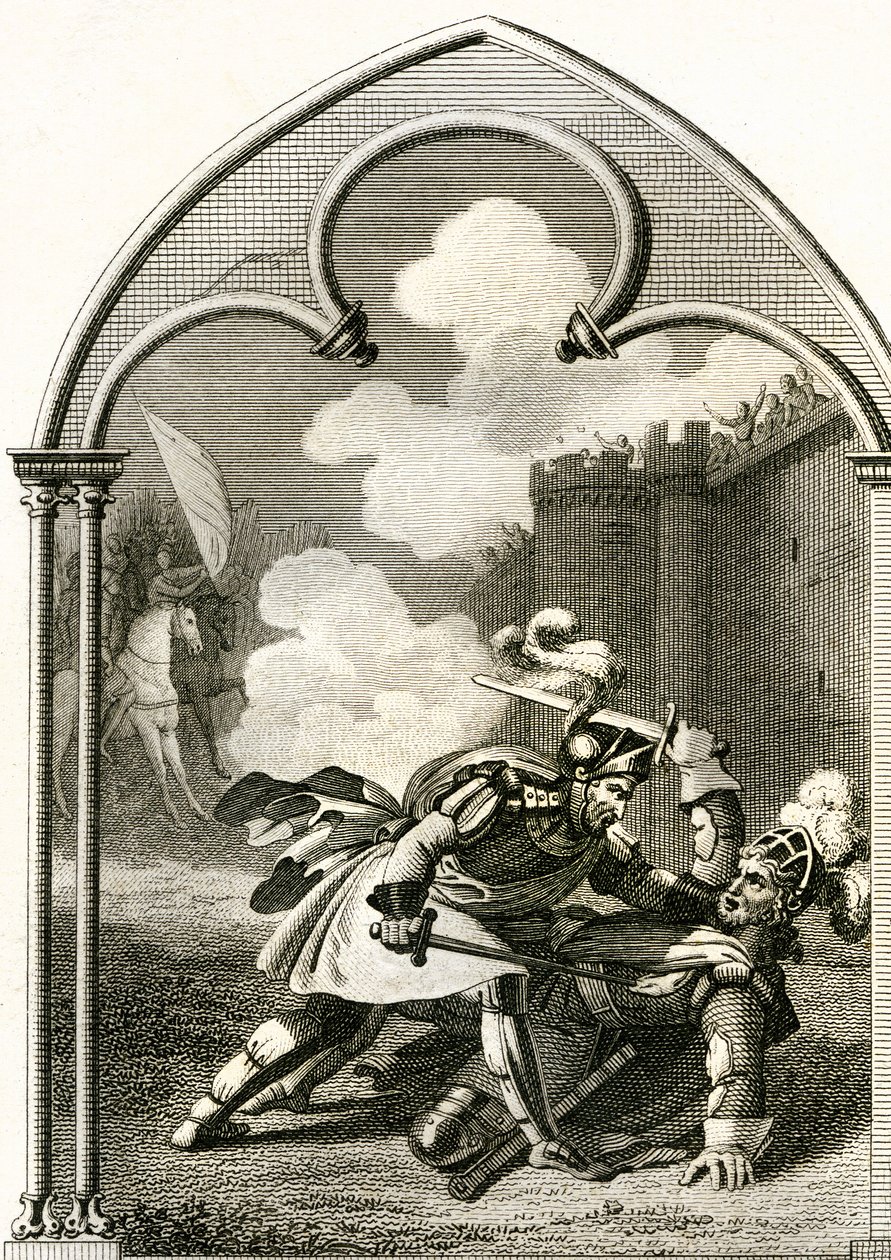 Gevecht van burggraaf de Turenne en ridder d