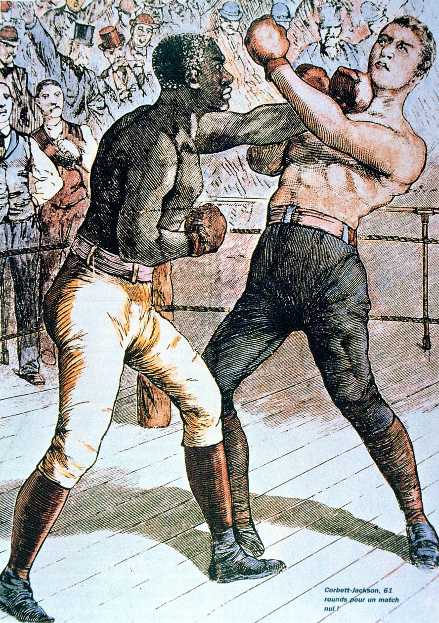 Corbett-Jackson: 61 Ronden voor een Geen Wedstrijd! 1891 door French School