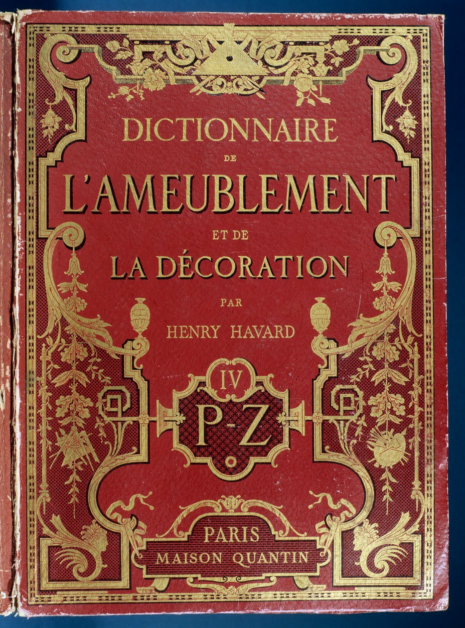 Omslag van Woordenboek van Meubilair en Decoratie door French School