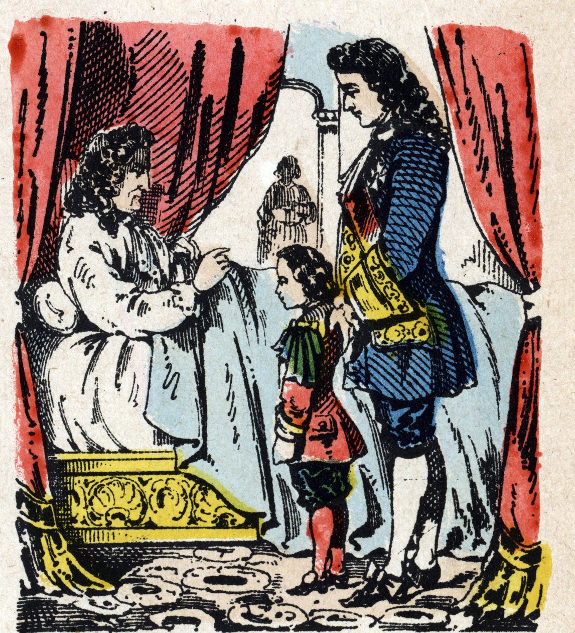 Dood van Lodewijk XIV in Versailles, 1 september door French School