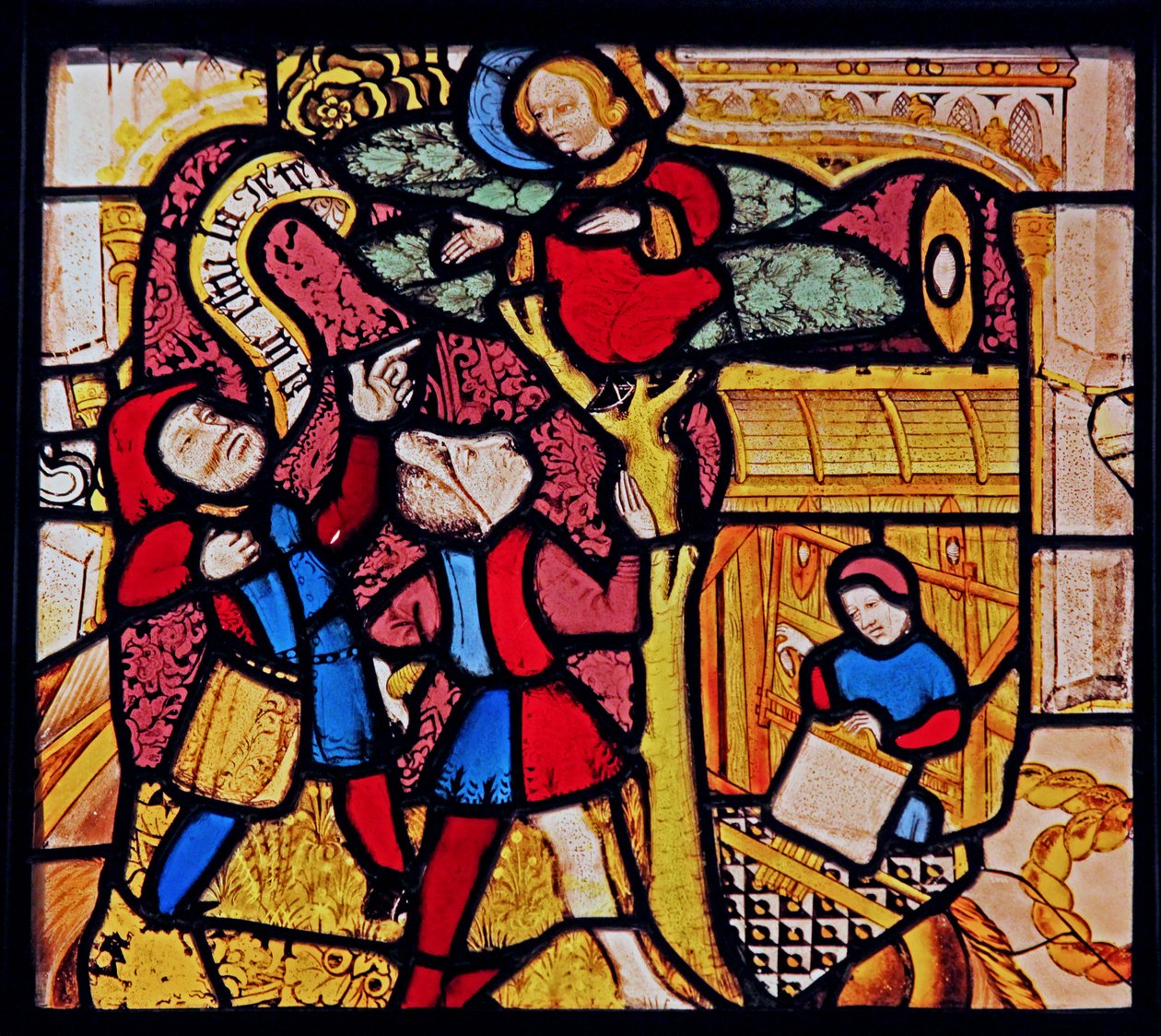 Een scène uit het leven van St Lie, ex Hotel Dieu, Provins door French School