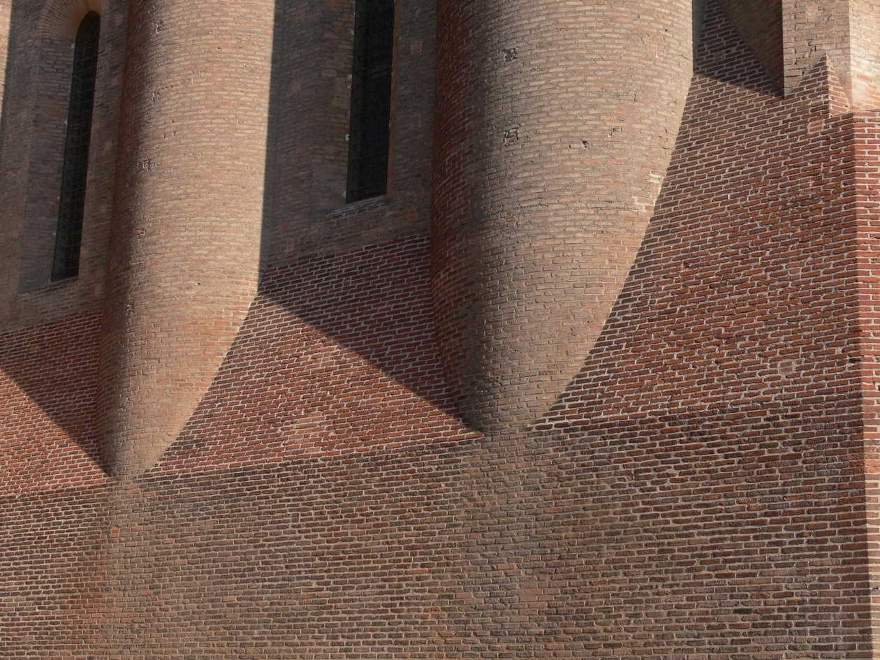 Detail van het metselwerk (detail) door French School