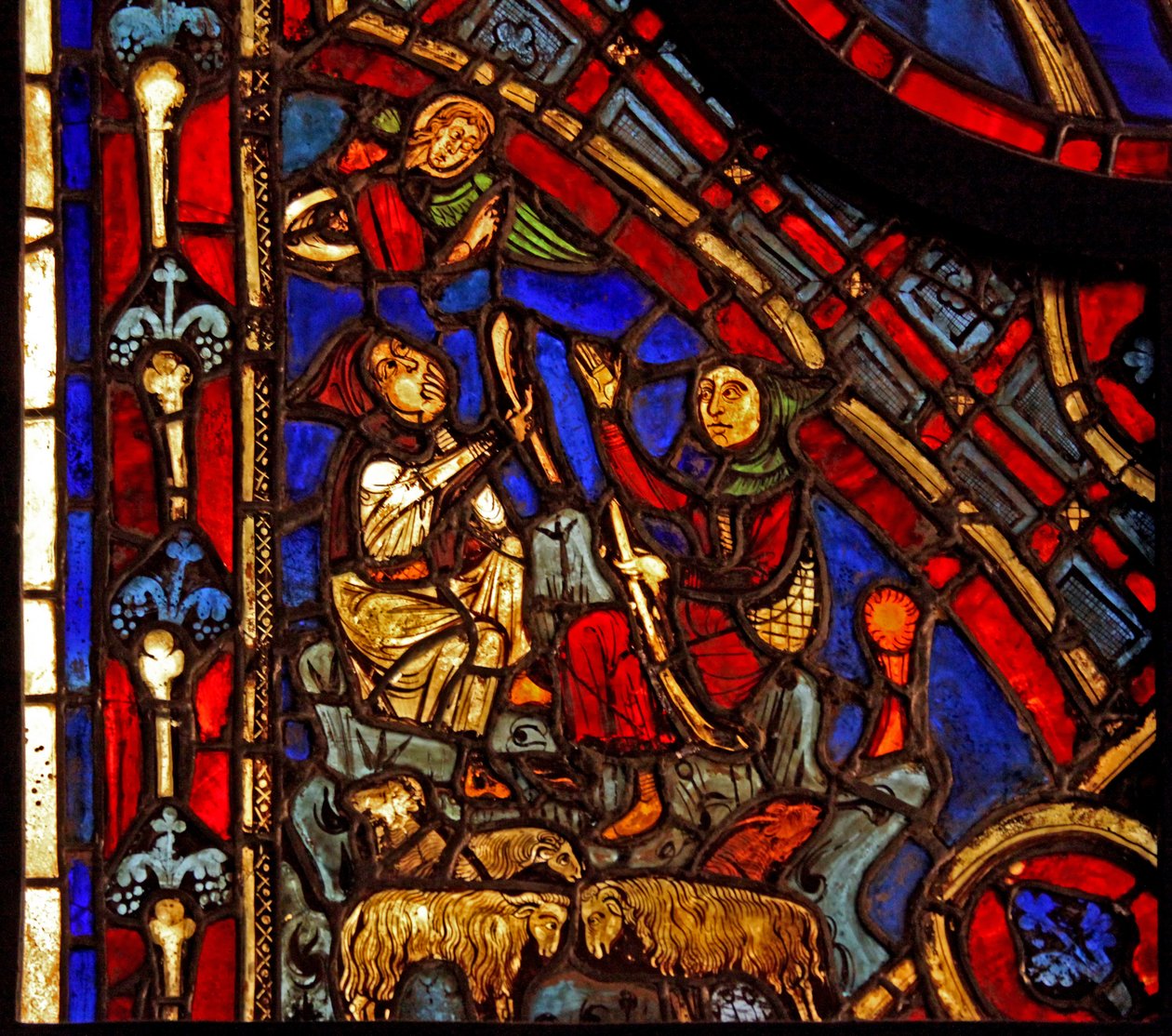 De Annunciatie aan de Herders (ex Varennes-Jarcy - oorspronkelijk uit de Abdij van Gercy?) door French School