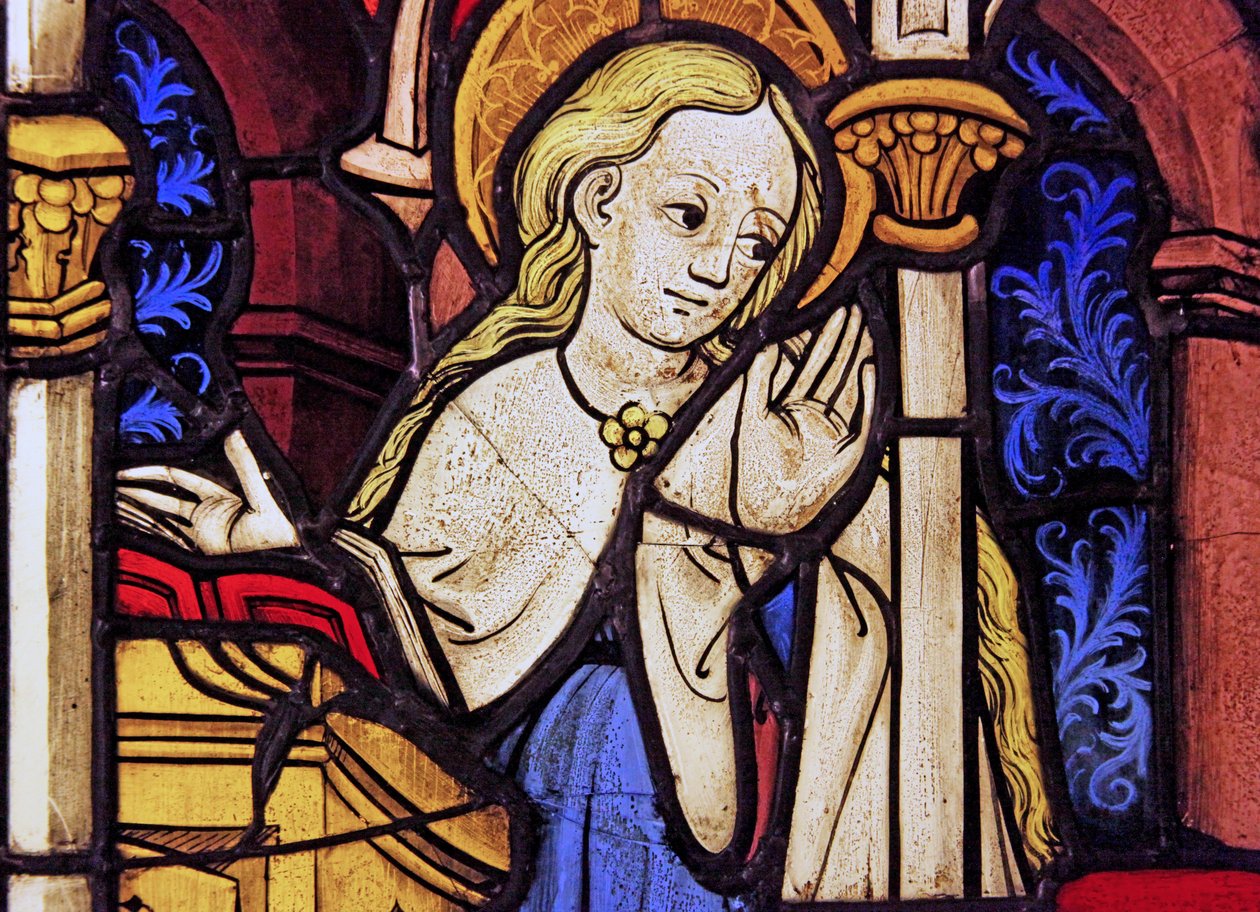 De Maagd Maria bij de Annunciatie, oorspronkelijk uit de Boven-Rijn door French School