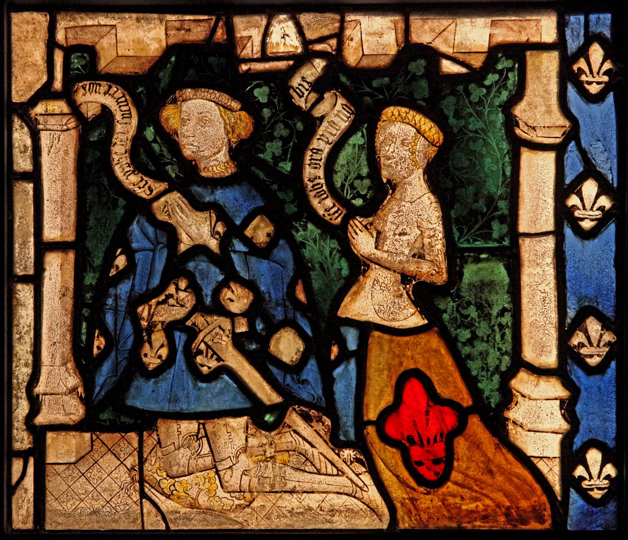Twee deuren, oorspronkelijk uit de Kerk van Betton, Bretagne door French School